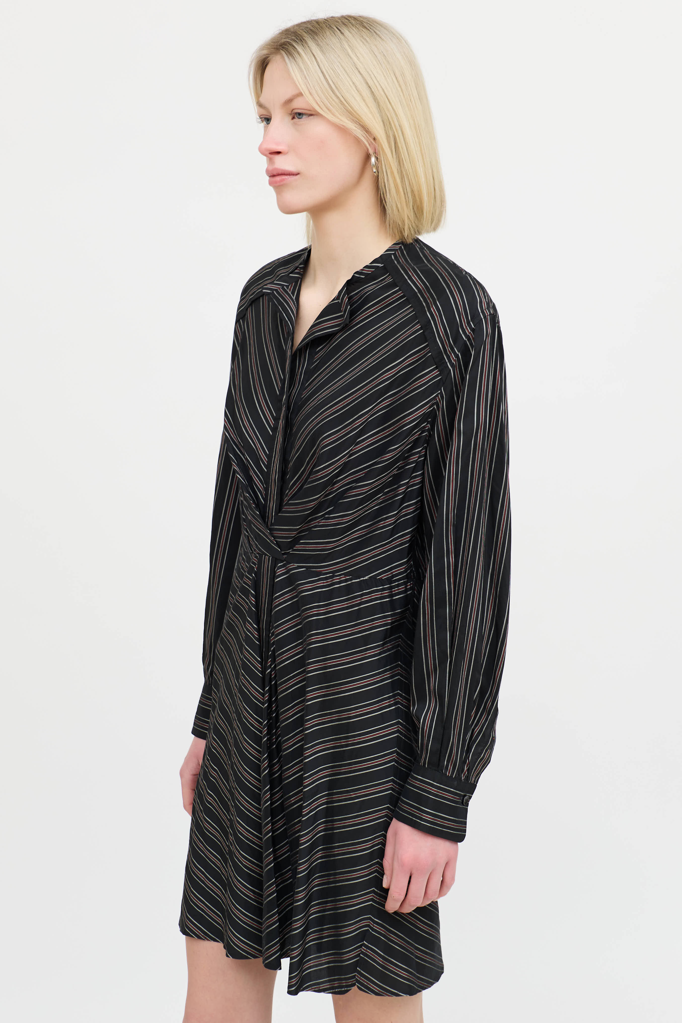 Isabel MarantPleated Stripe Dress