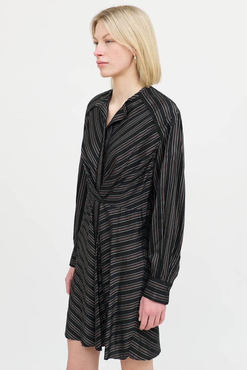 Isabel MarantPleated Stripe Dress