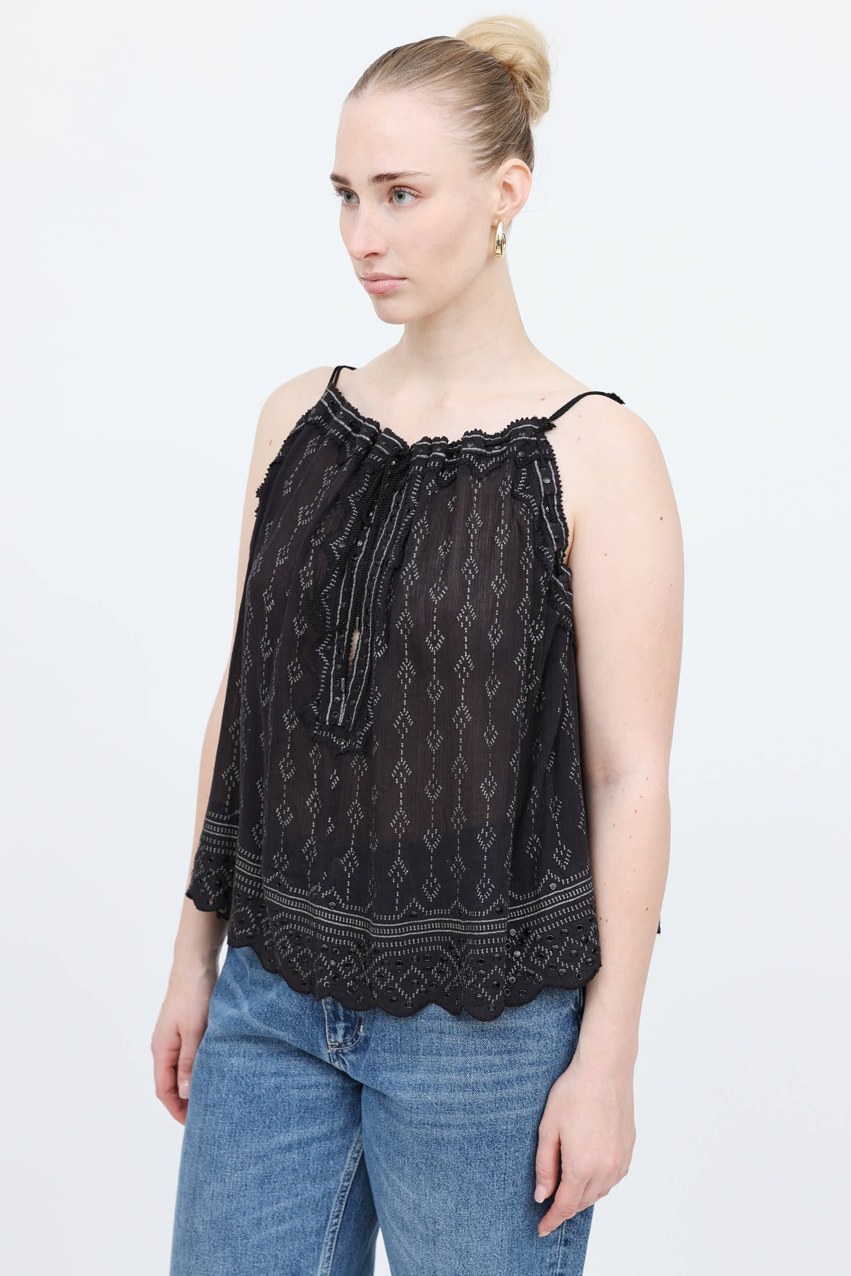 Isabel Marant Studded Sheer Top
