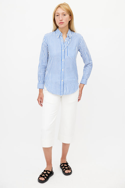 Isabel Marant Blue & White Striped Shirt