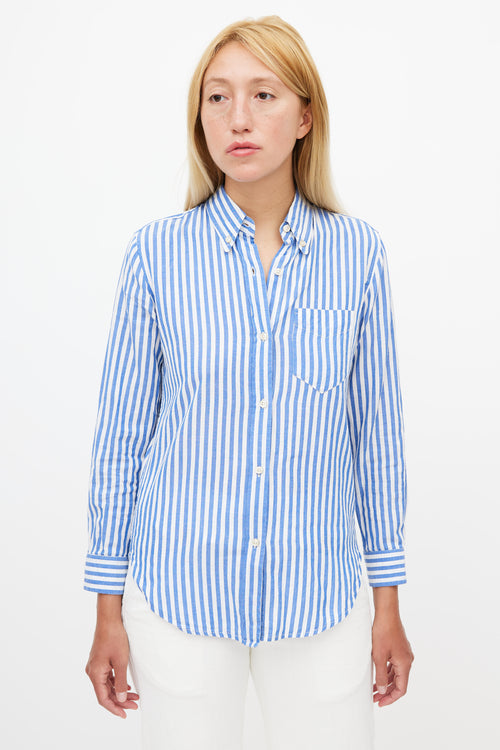 Isabel Marant Blue & White Striped Shirt