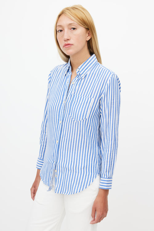 Isabel Marant Blue & White Striped Shirt