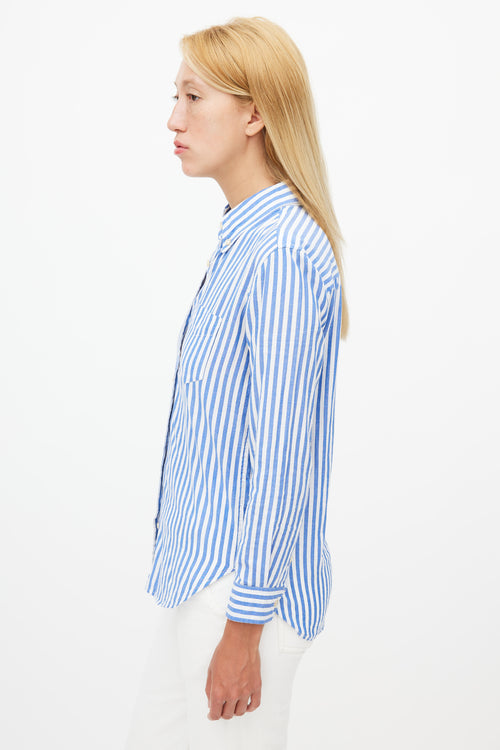 Isabel Marant Blue & White Striped Shirt