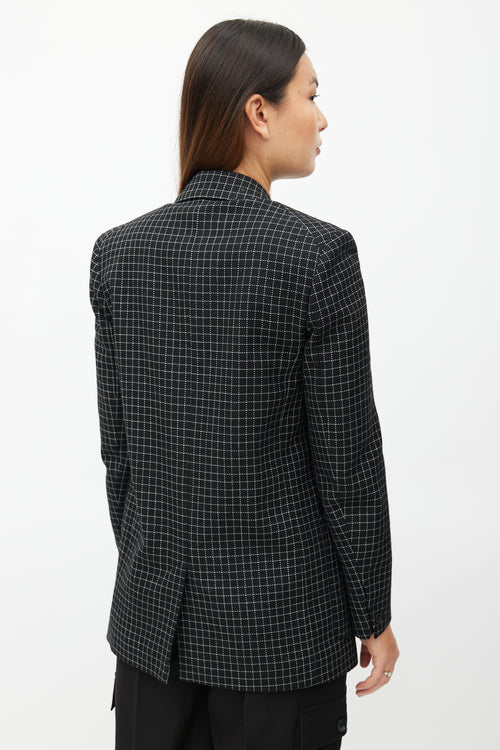 Isabel Marant Black & White Check Oversized Blazer