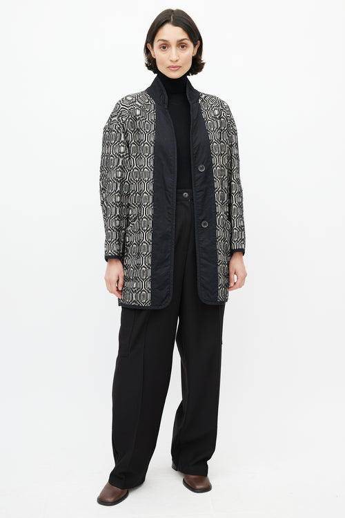 Isabel Marant Étoile Black & White Knit Jacket