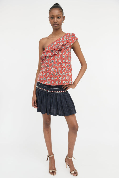 Isabel Marant Étoile Linen Floral Top