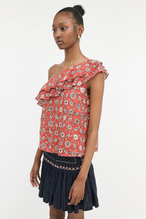 Isabel Marant Étoile Linen Floral Top