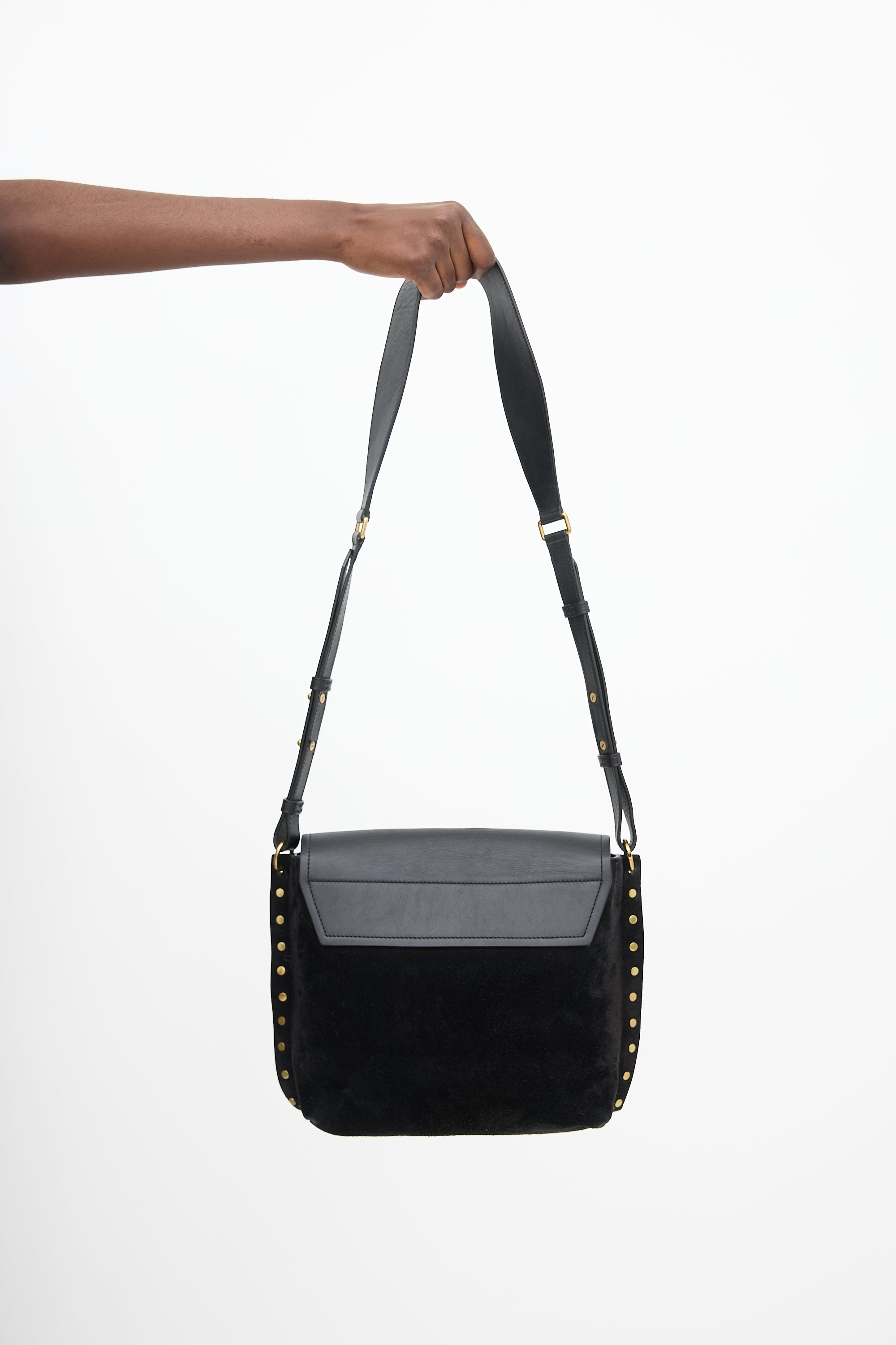 Isabel Marant Suede & Leather Asli Shoulder Bag