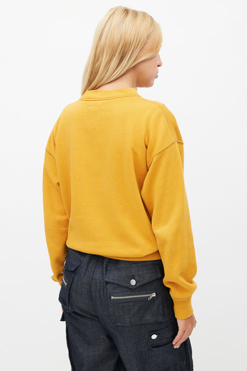 Isabel Marant Étoile Yellow & Red Logo Sweatshirt