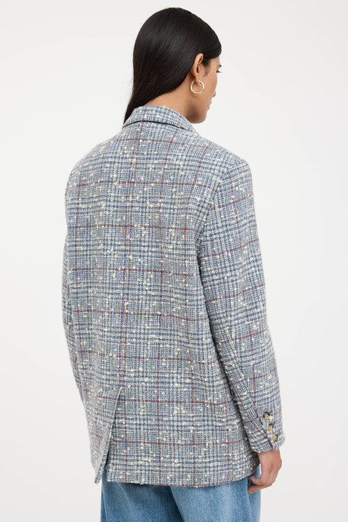 Isabel Marant Étoile Plaid Tweed Blazer