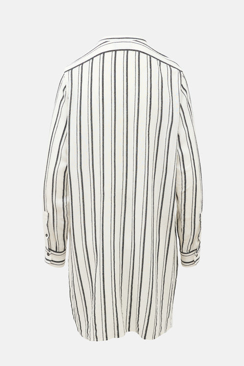 Isabel Marant Gauzy Striped Tunic Top
