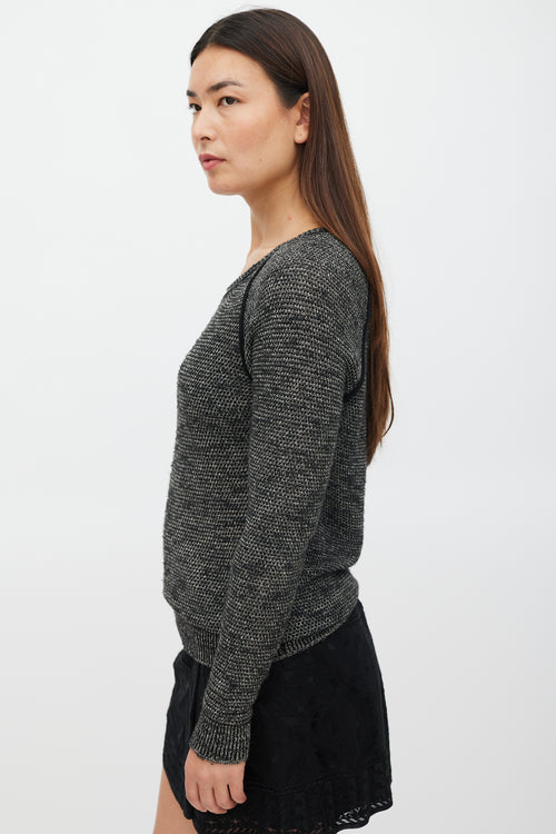 Isabel Marant Grey & Black Knit Sweater