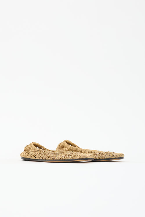 Isabel Marant Knit Metallic Ballet Flat