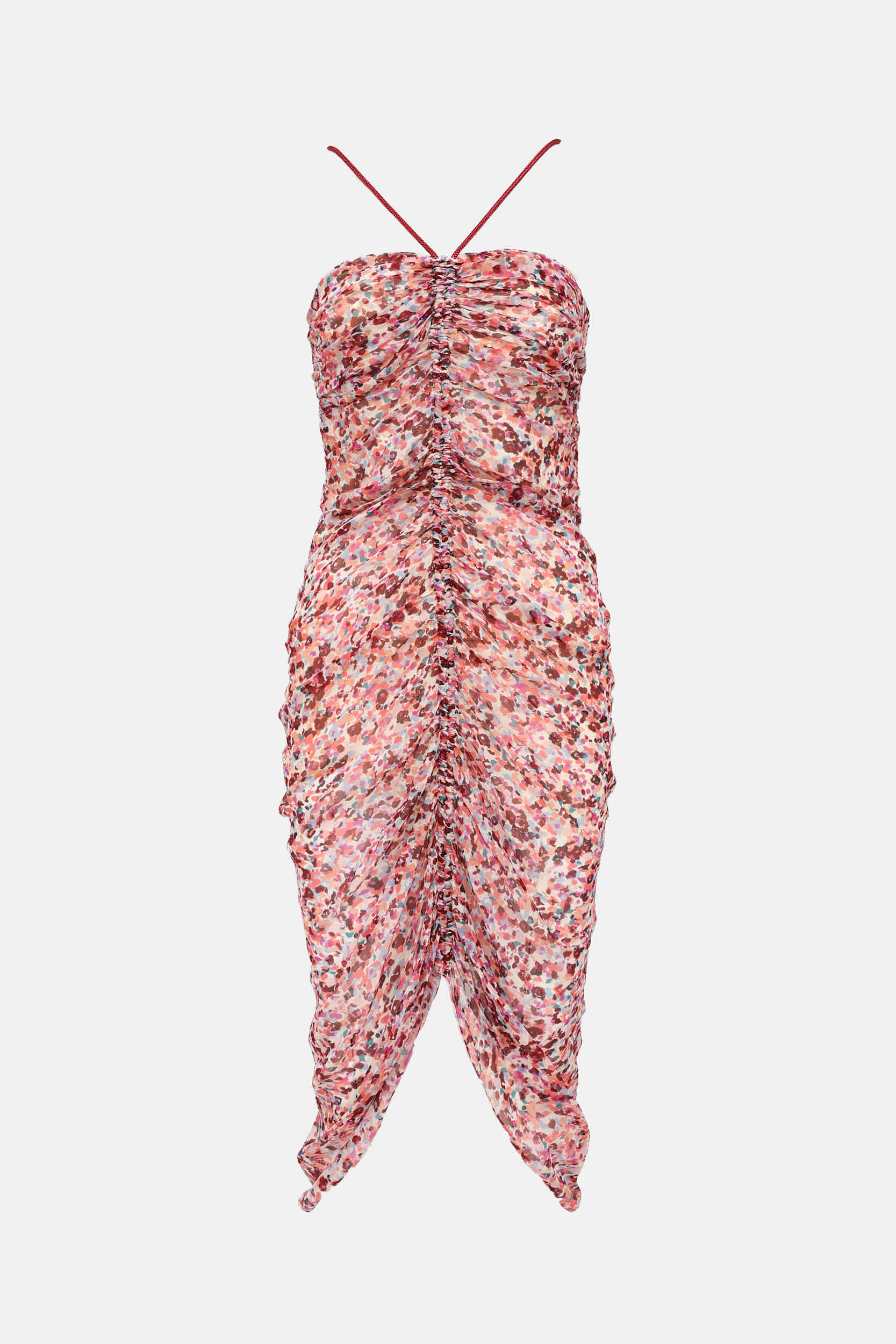 Isabel Marant Étoile Patterned Ruched Halter Dress