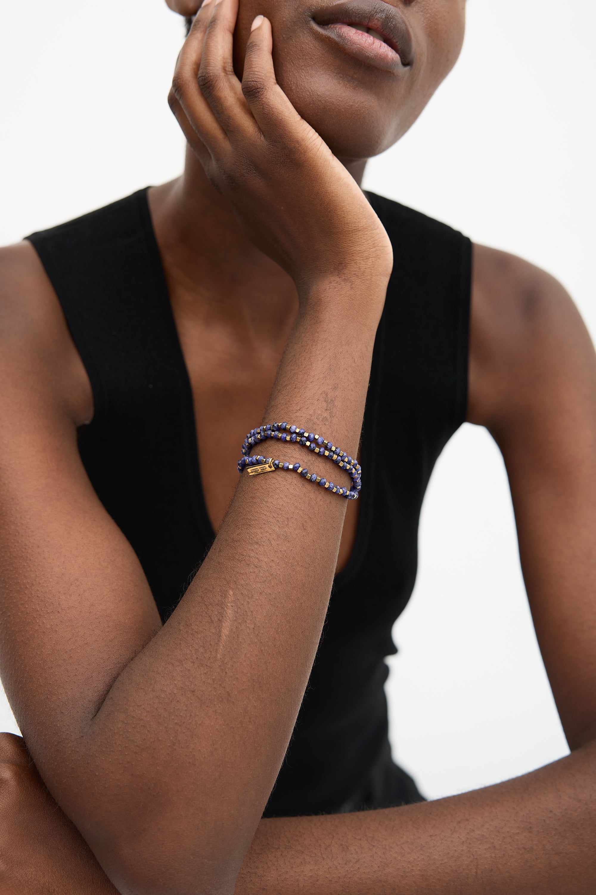 Isabel Marant Three Strand Beaded Bracelet