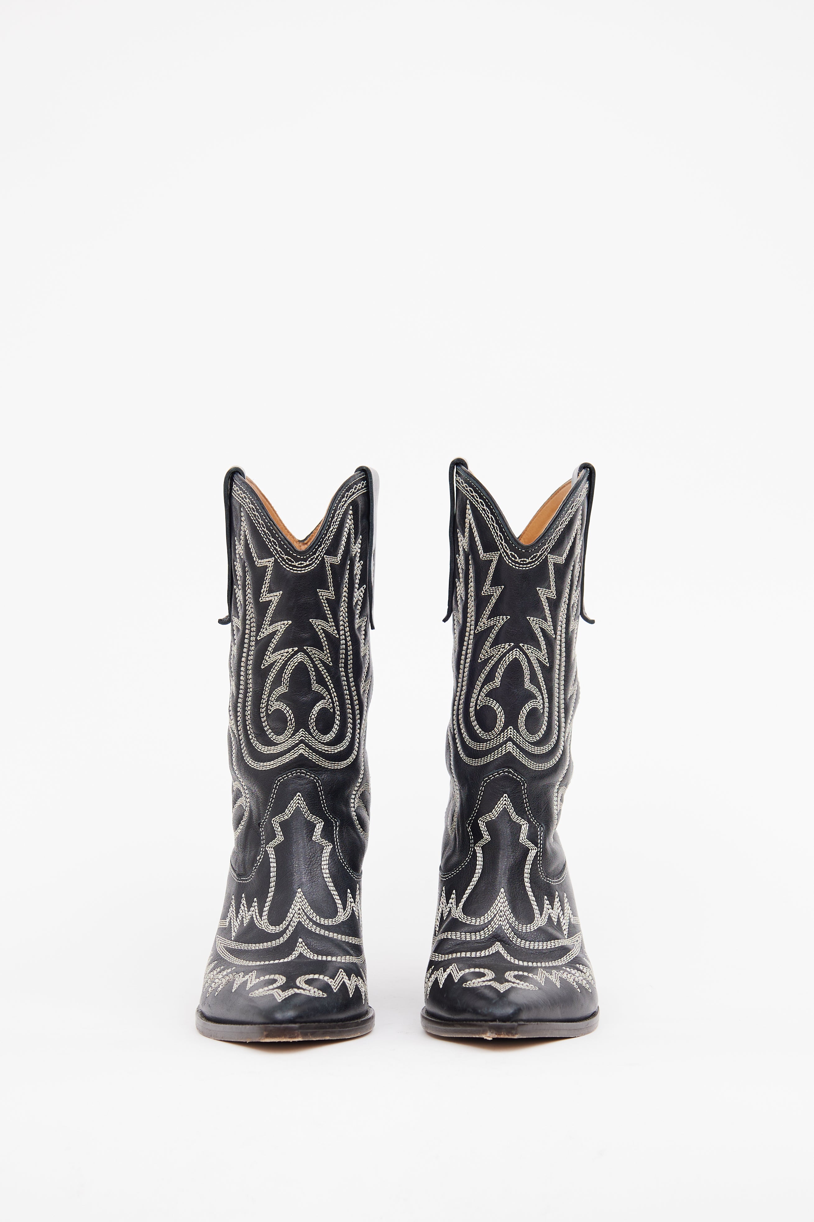 Isabel Marant Black & White Duerto Cowboy Boot