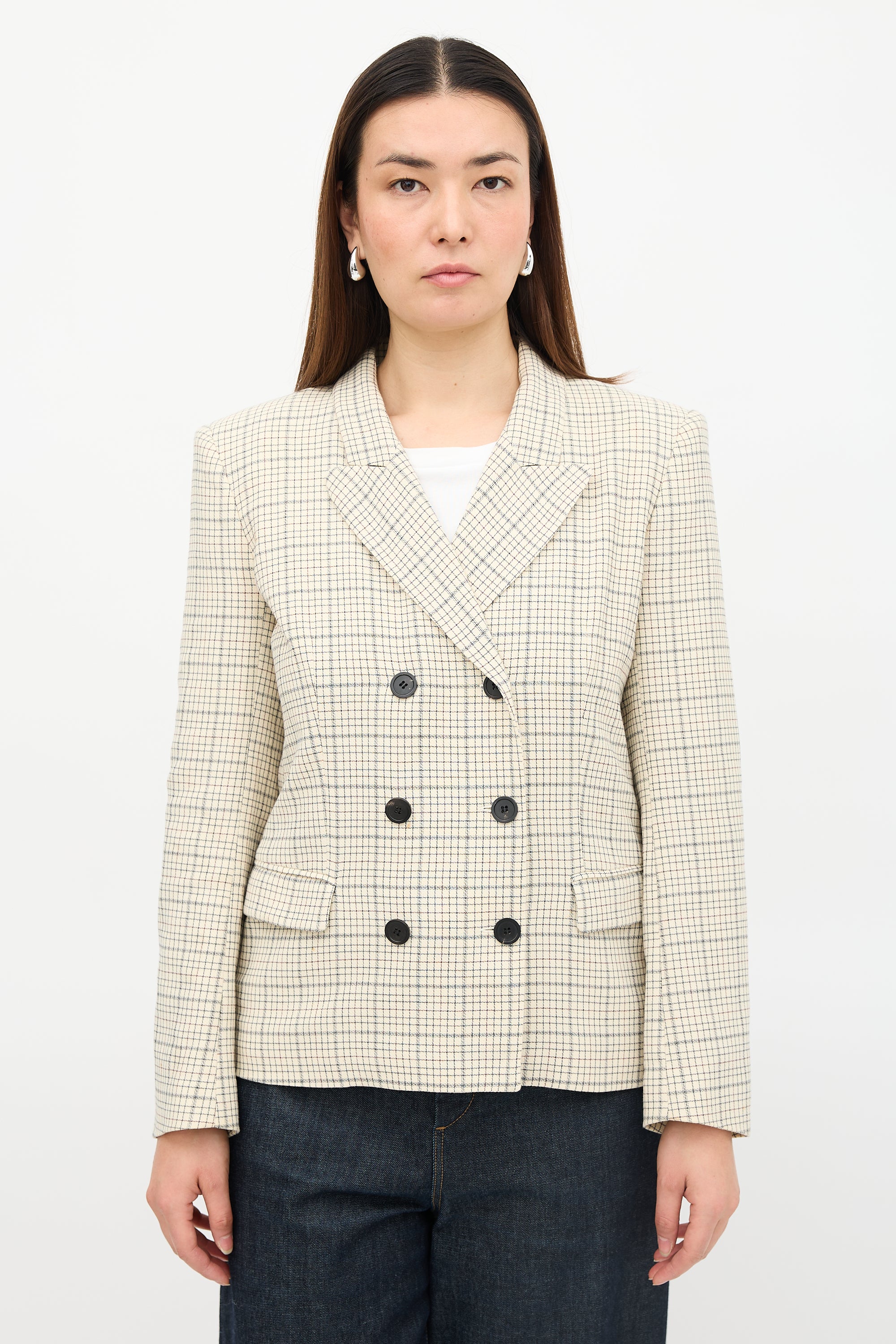 Isabel Marant Double Breasted Check Blazer