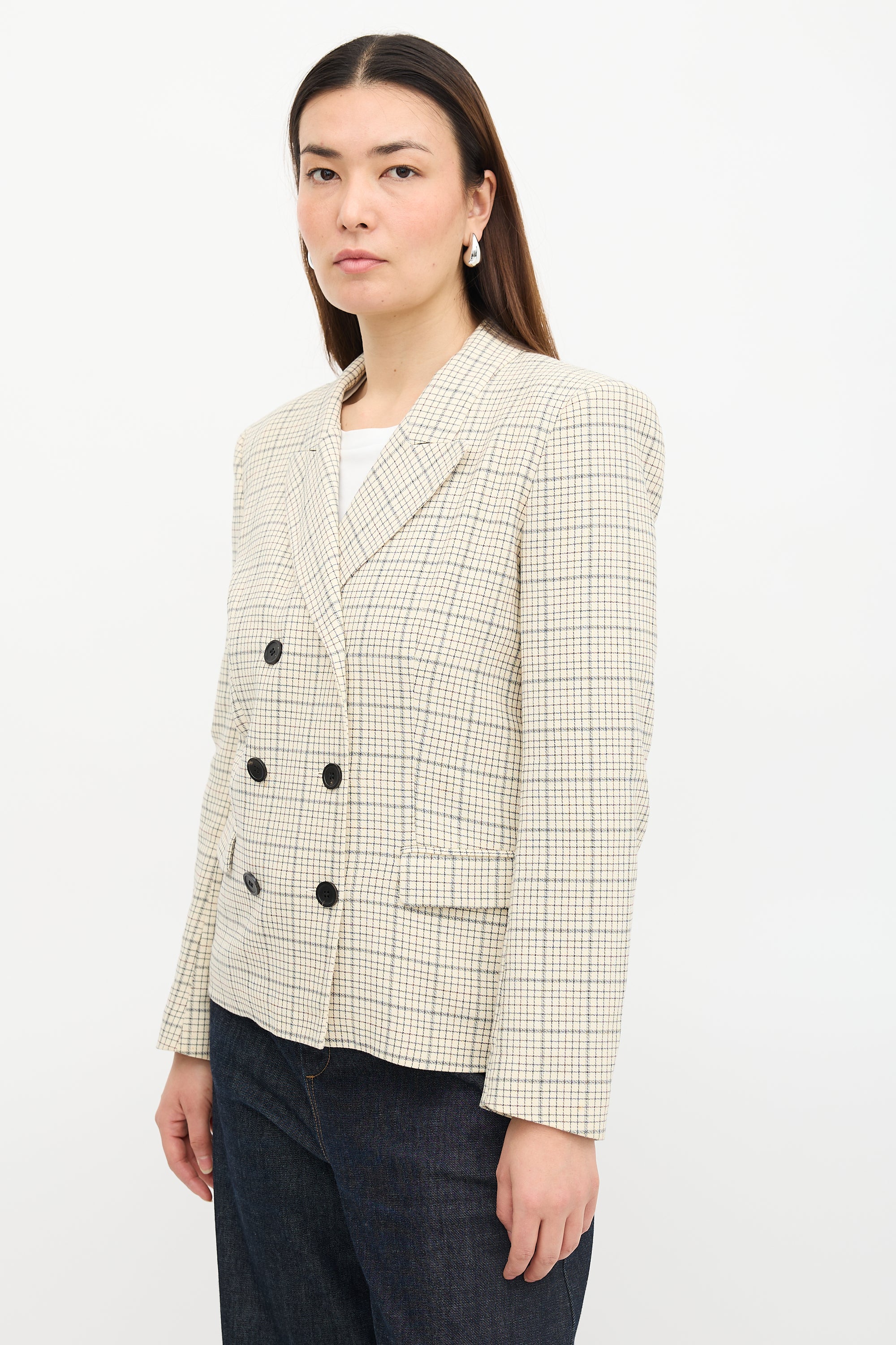 Isabel Marant Double Breasted Check Blazer