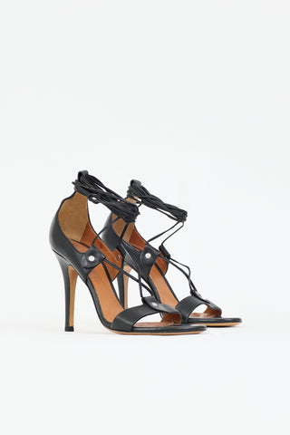 Isabel Marant Leather Anya Wraparound Sandal