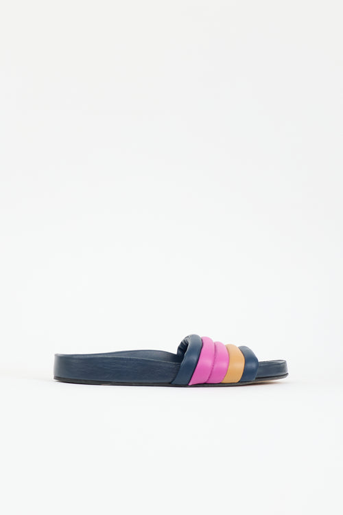 Isabel Marant Leather Hellea Padded Slide
