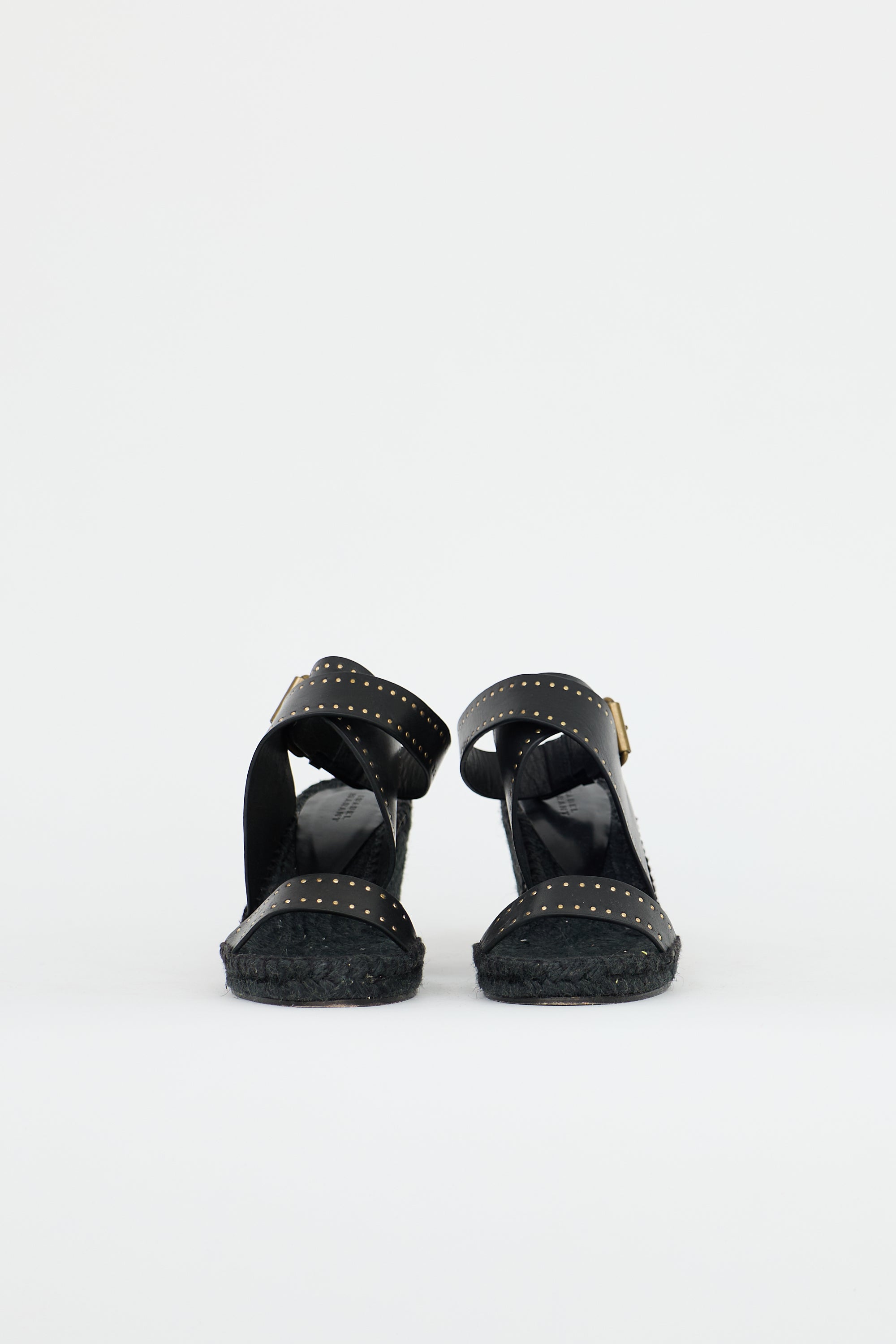 Isabel Marant Leather Iriane Wedge Sandal