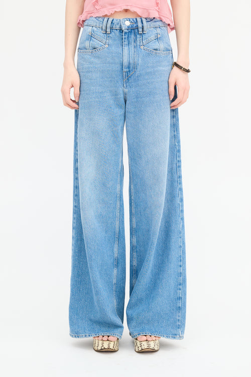 Isabel Marant Lemony Wide Leg Jeans