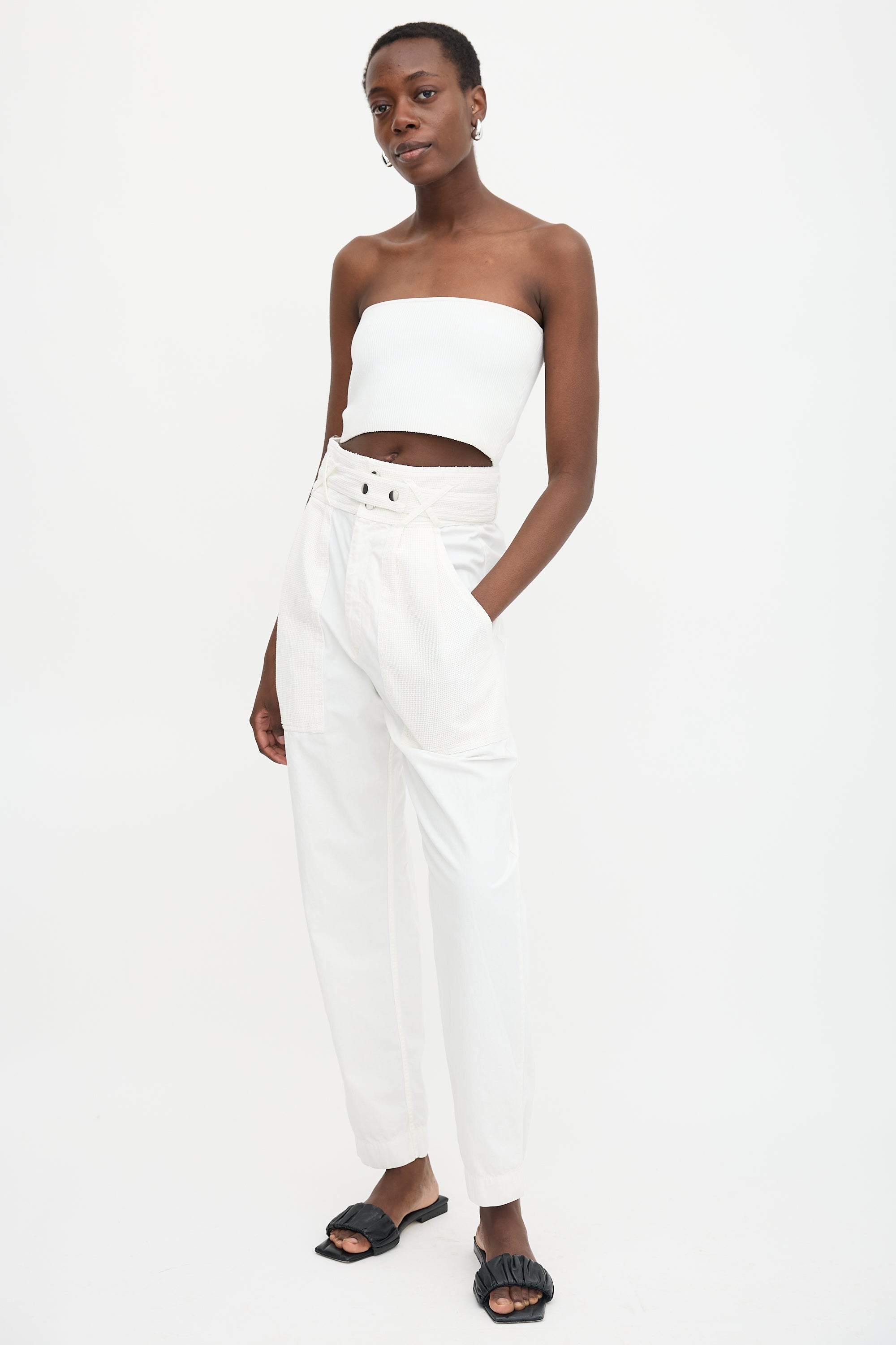 Isabel Marant Mesh Panel Tapered Trouser