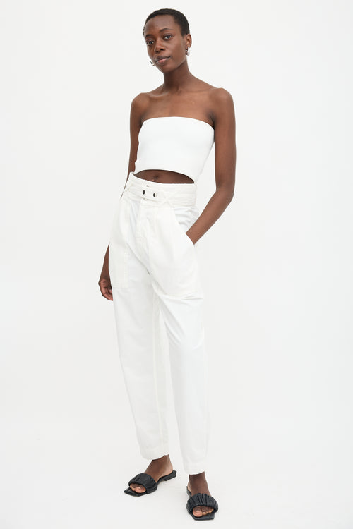 Isabel Marant Mesh Panel Tapered Trouser