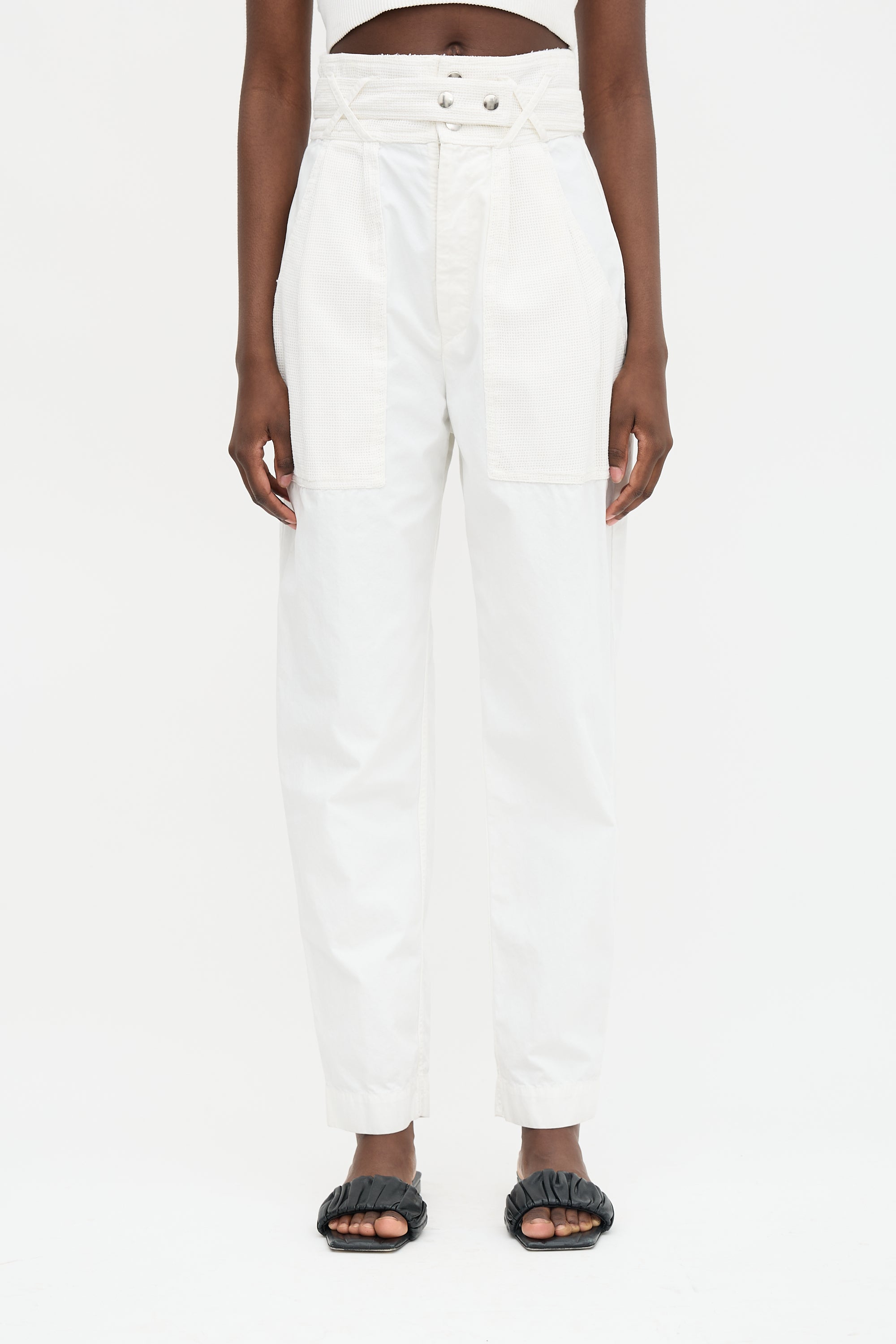Isabel Marant Mesh Panel Tapered Trouser