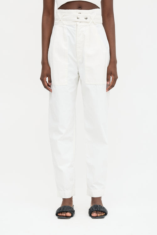 Isabel Marant Mesh Panel Tapered Trouser