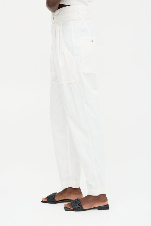 Isabel Marant Mesh Panel Tapered Trouser
