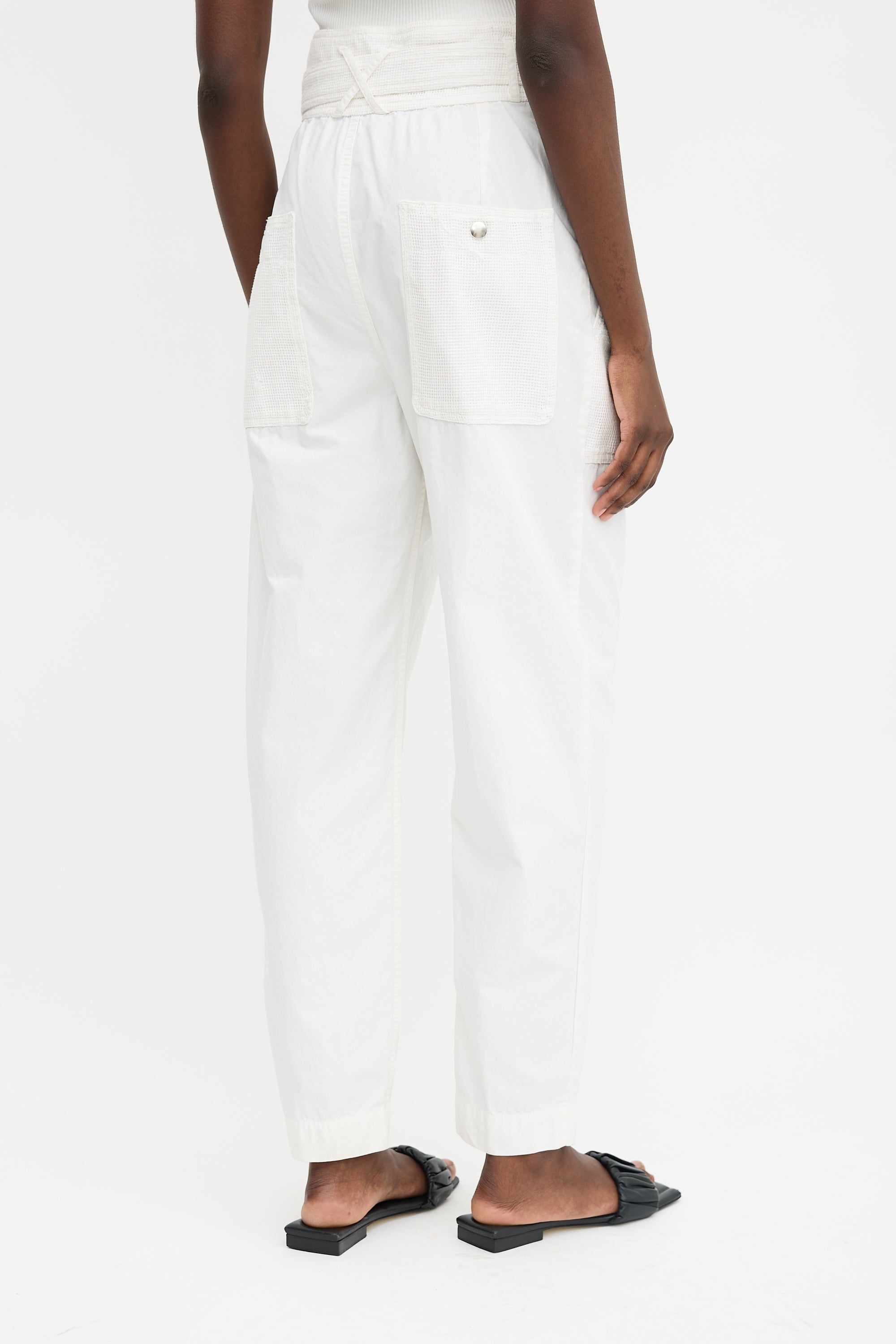 Isabel Marant Mesh Panel Tapered Trouser