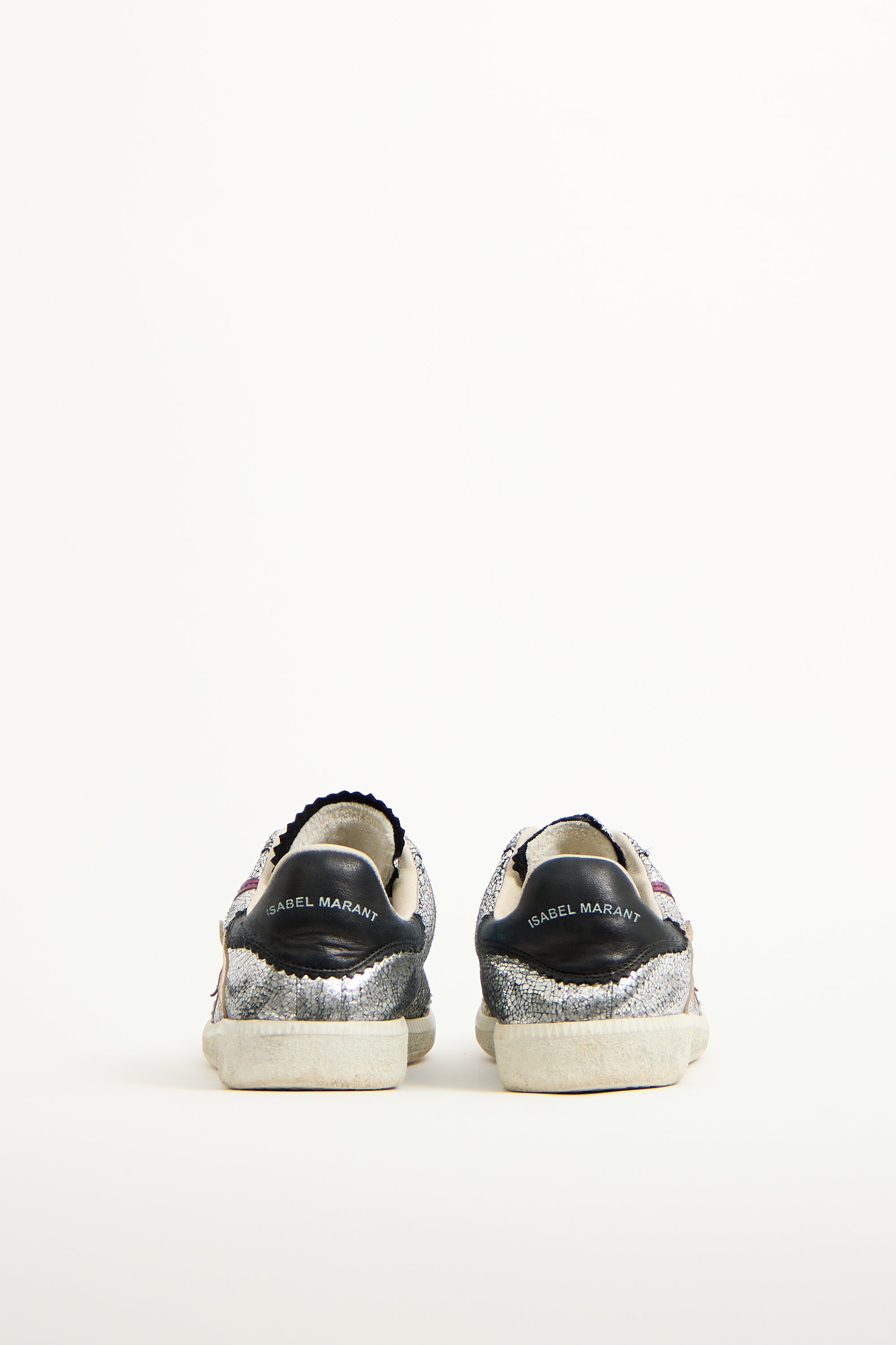 Isabel Marant Silver & Multi Leather Lightning Sneaker