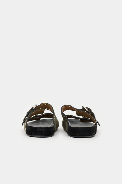 Isabel Marant Suede Lennyo Grommet Sandal