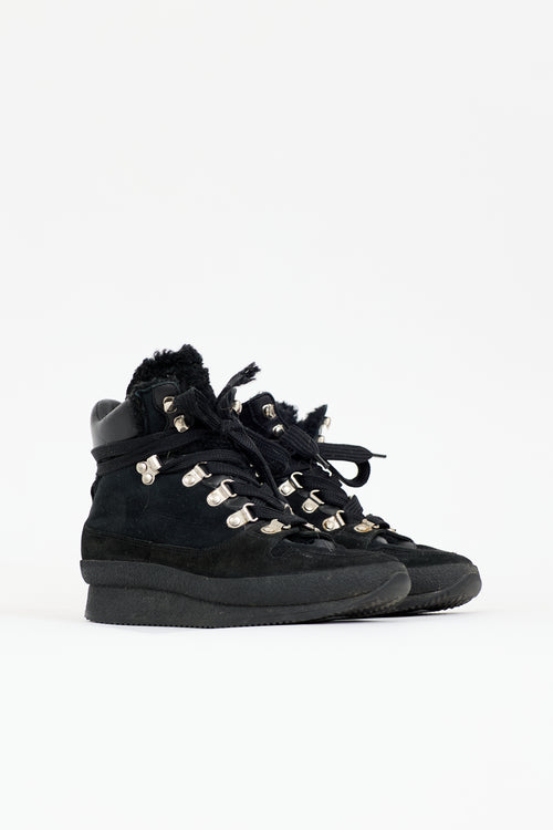 Isabel Marant Suede & Shearling Brendta Boot