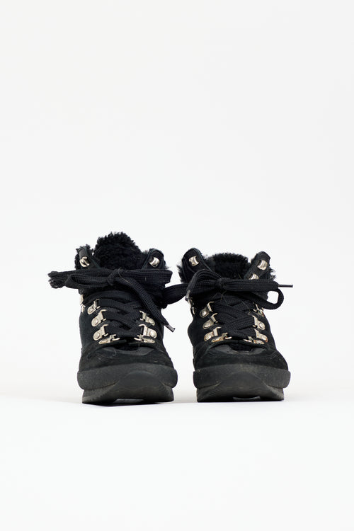 Isabel Marant Suede & Shearling Brendta Boot