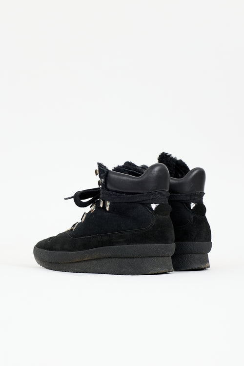 Isabel Marant Suede & Shearling Brendta Boot