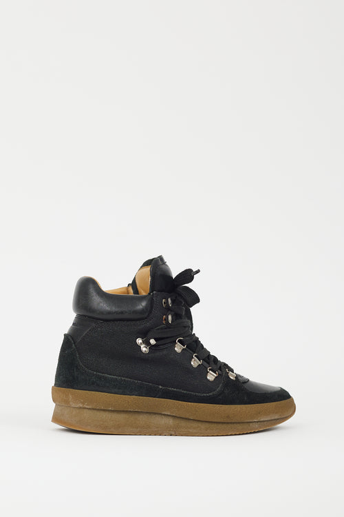 Isabel Marant Étoile Black & Brown Brent Hiking Boot