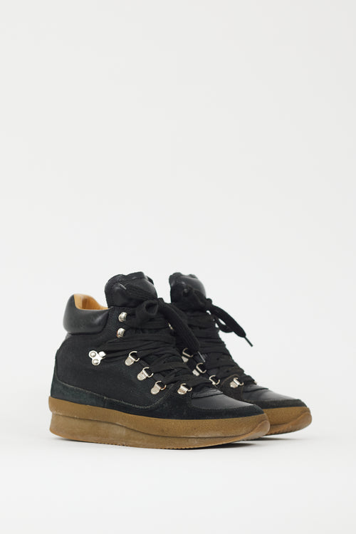 Isabel Marant Étoile Black & Brown Brent Hiking Boot
