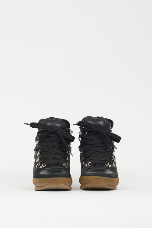 Isabel Marant Étoile Black & Brown Brent Hiking Boot