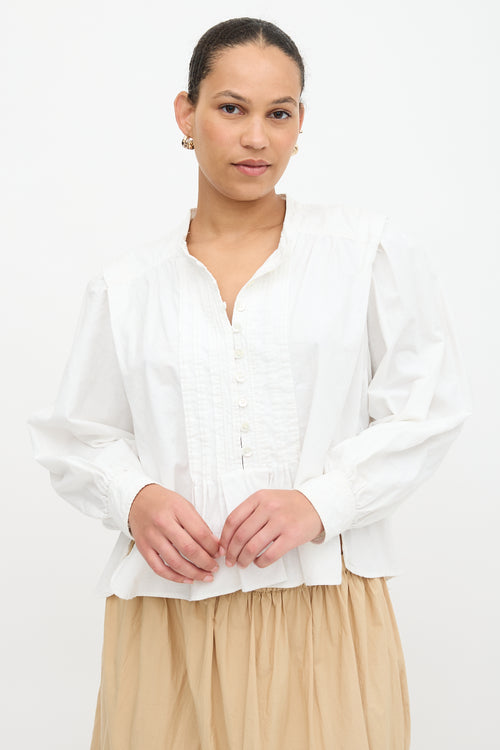Isabel Marant Étoile Pleated Okina Blouse