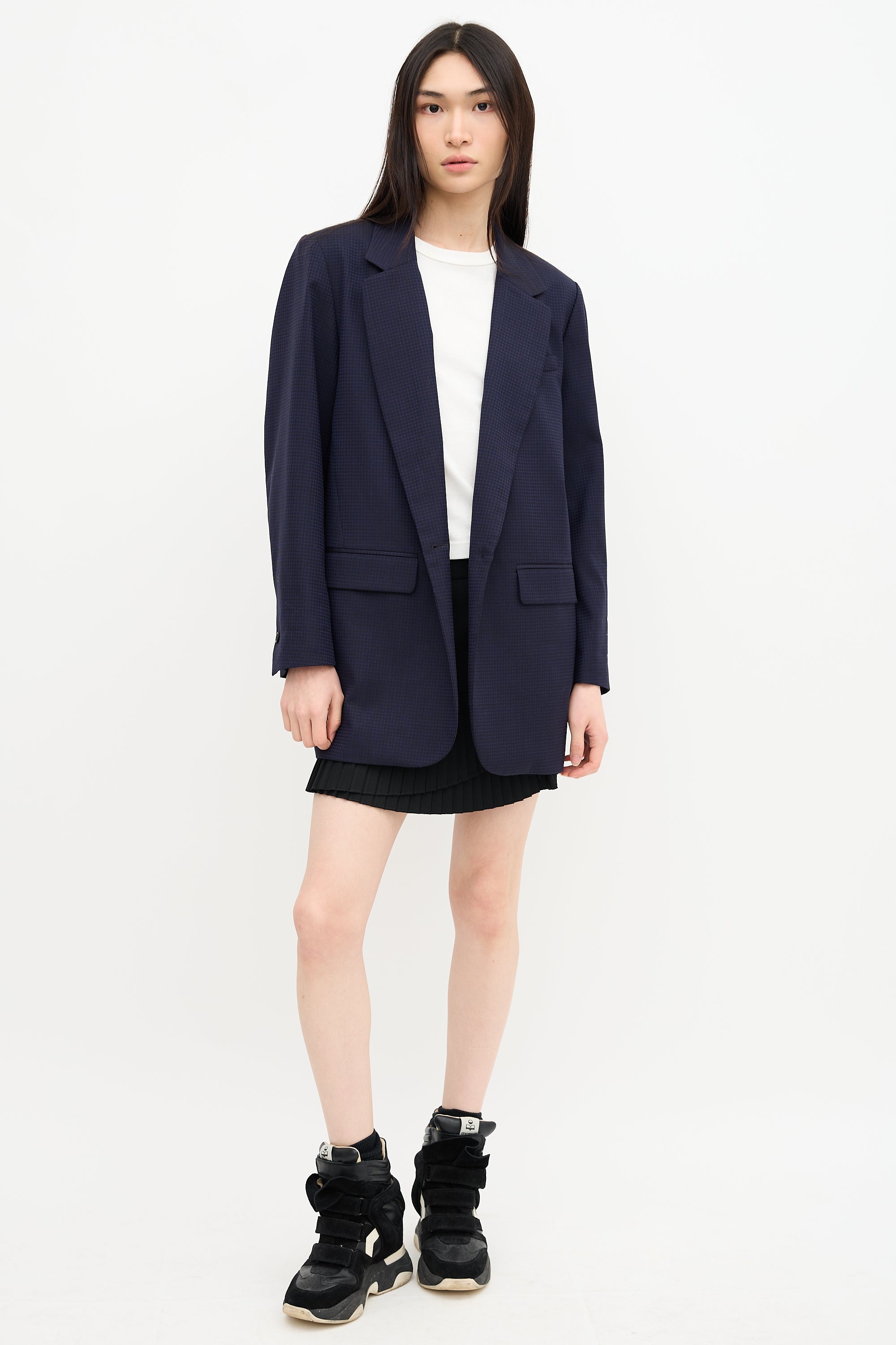 Isabel Marant Étoile Wool Checkered Blazer