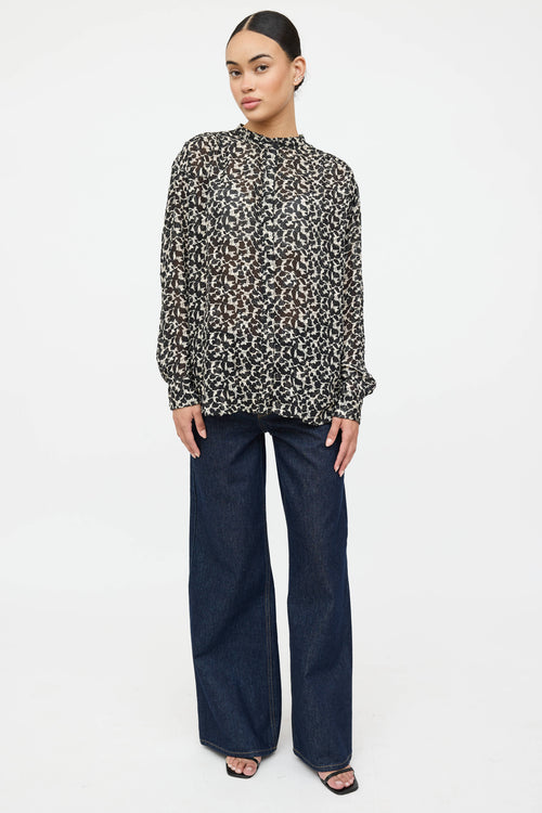 Isabel Marant Sheer Patterned Blouse