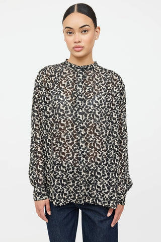 Isabel Marant Sheer Patterned Blouse