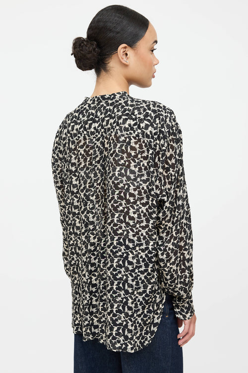 Isabel Marant Sheer Patterned Blouse