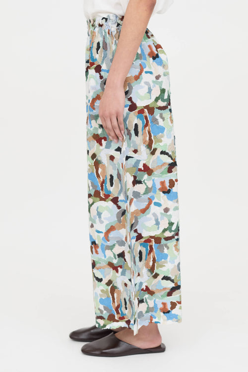 Issey Miyake Crush Wide Leg Pant
