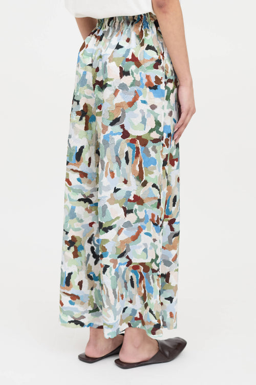Issey Miyake Crush Wide Leg Pant