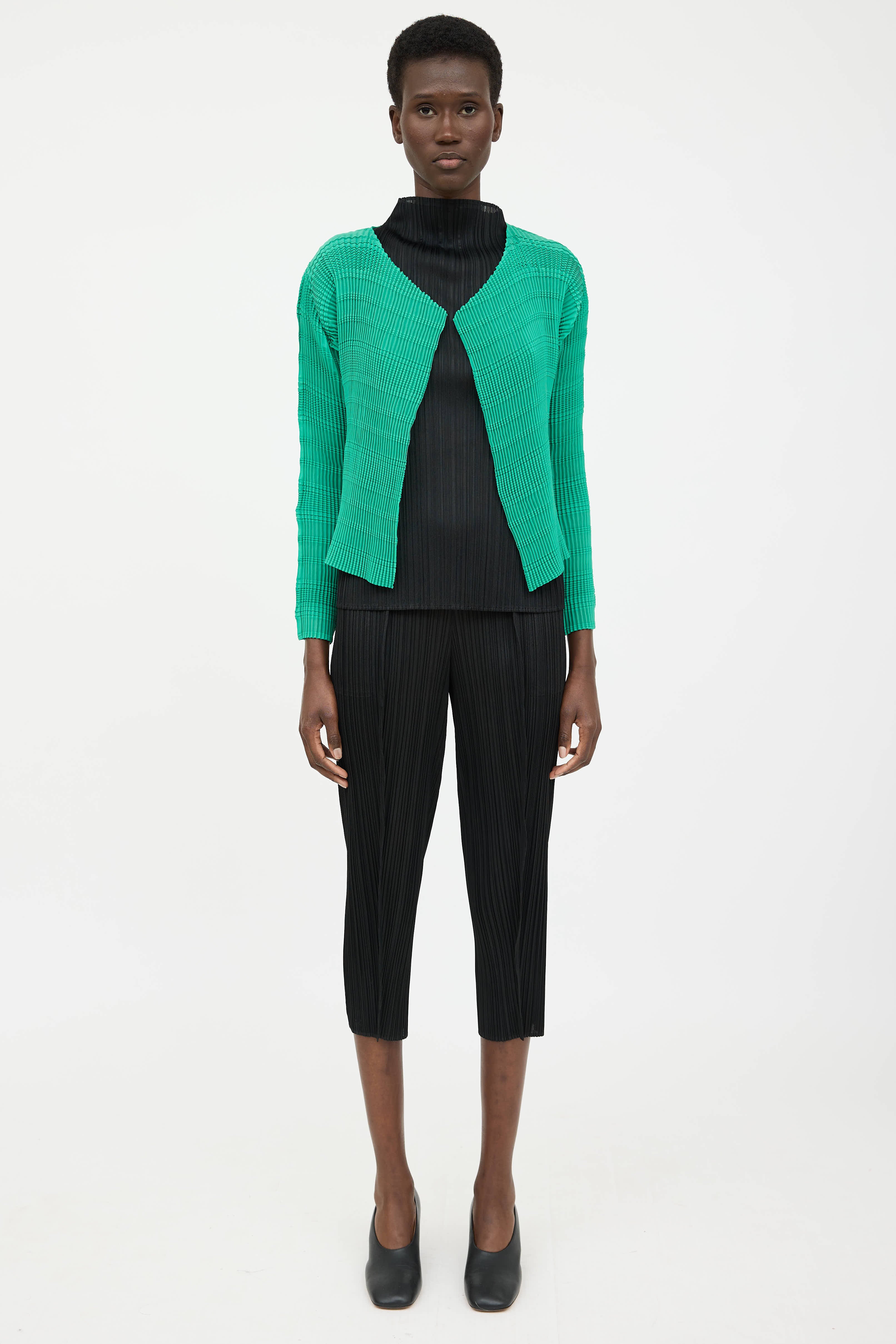 Issey Miyake Stripe Like Cardigan