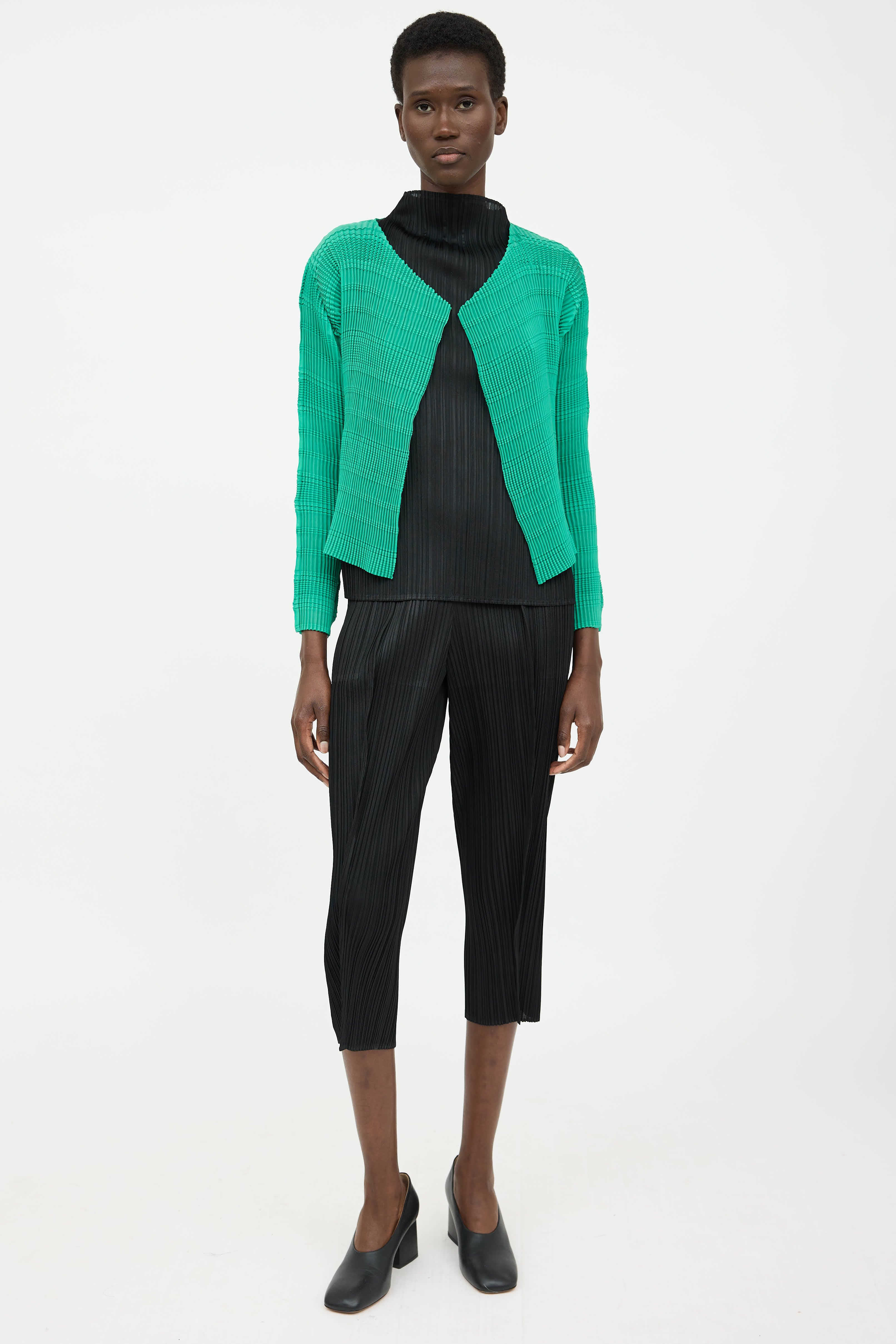 Issey Miyake Stripe Like Cardigan
