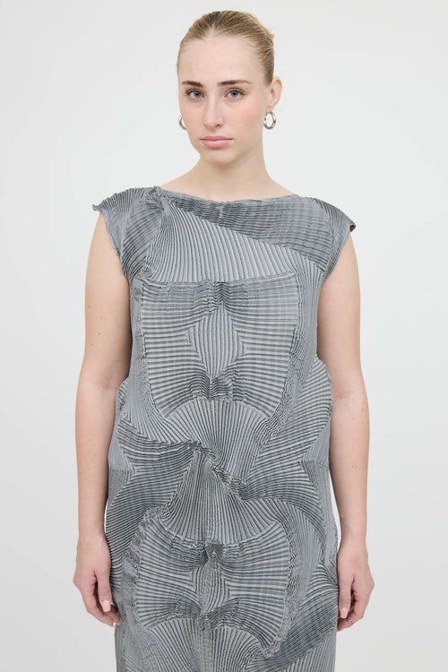 Issey Miyake Pleated Corona Dress